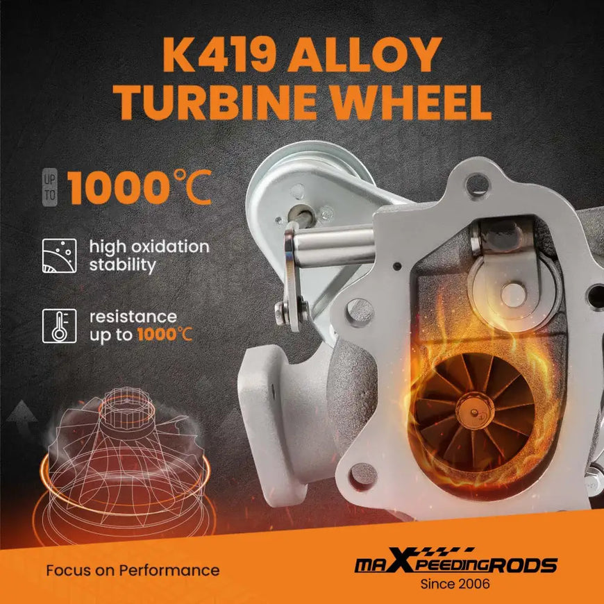 Billet VF52 RHF55  Street Turbo Turbocharger compatible for Subaru WRX 14411-AA800 14411AA760