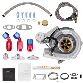 Upgrade Billet T3 Turbo Kit for 1.5L-2.5L4 6 Cyl Oil Cooled 420HP